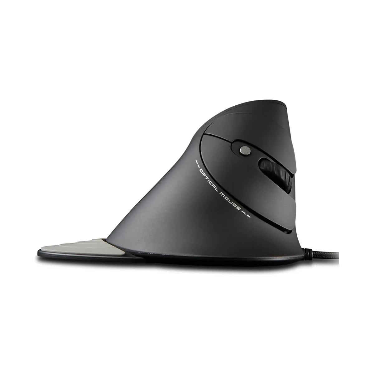 Optical Ergonomic Vertical Mouse Led With Usb Wire 6 Buttons Dpi 3200 Black D6