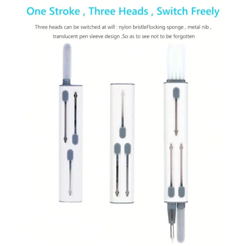 3 in 1 Multifunctional Cleaning Pen for Bluetooth Earphone, Airpods, Keyboard, Mobile Phone, Universal