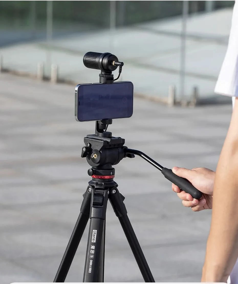 Ulanzi MT-56 OMBRA VIDEO Travel Tripod With Fluid Drag Pan Ball Head Metal Outdoor Smartphone DSLR Camera Tripod Monopod