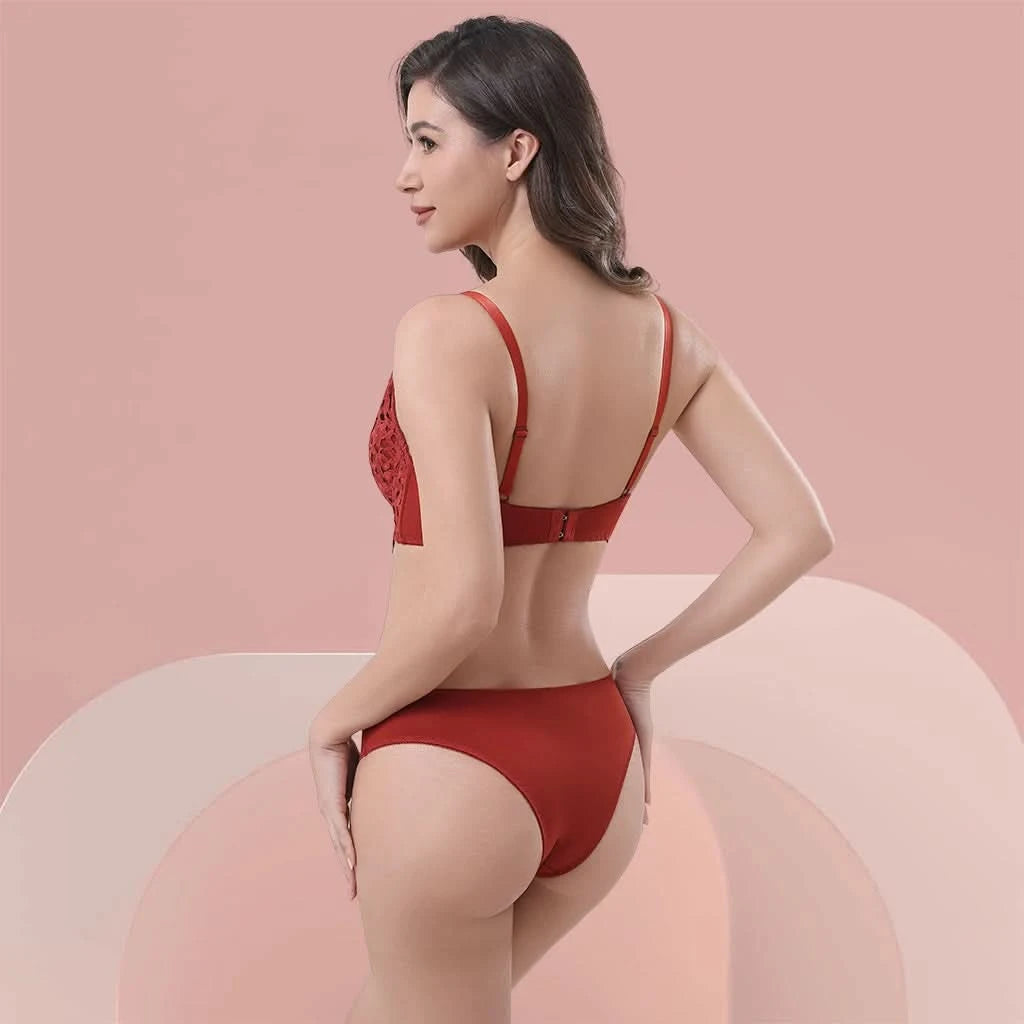 Z&D Lingerie Set mit Spitze, gepolstert und mit Bügel 6681
