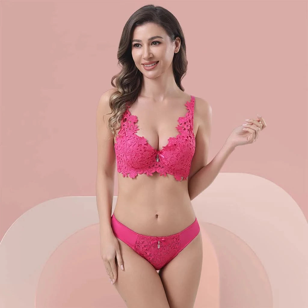 Z&D Lingerie Set mit Spitze, gepolstert und mit Bügel 6681
