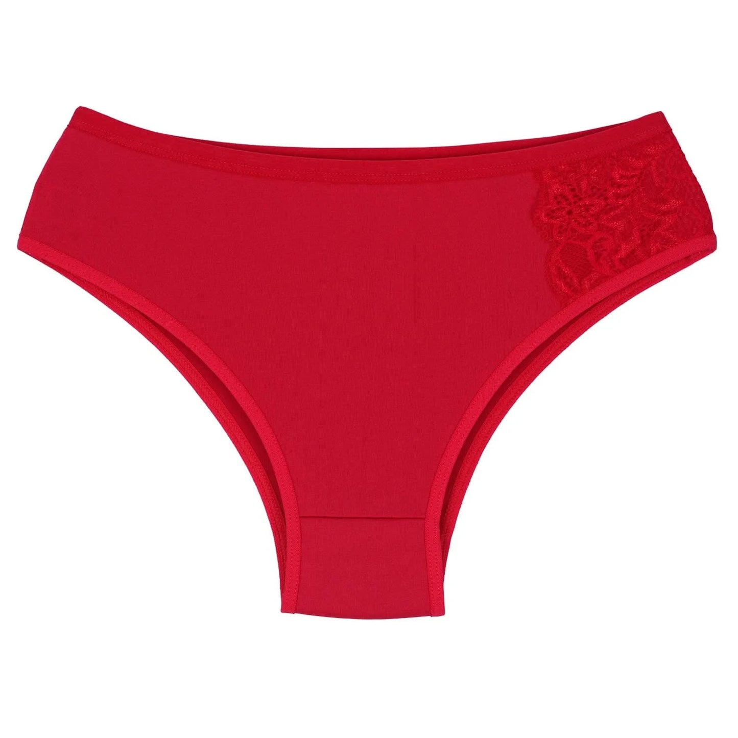 Slip-Set Hoher Schnitt Spitze Komfort 3, 5 oder 10 Stück Unterwäsche Damen Dessous Sexy Eleganter Stil Damenslips