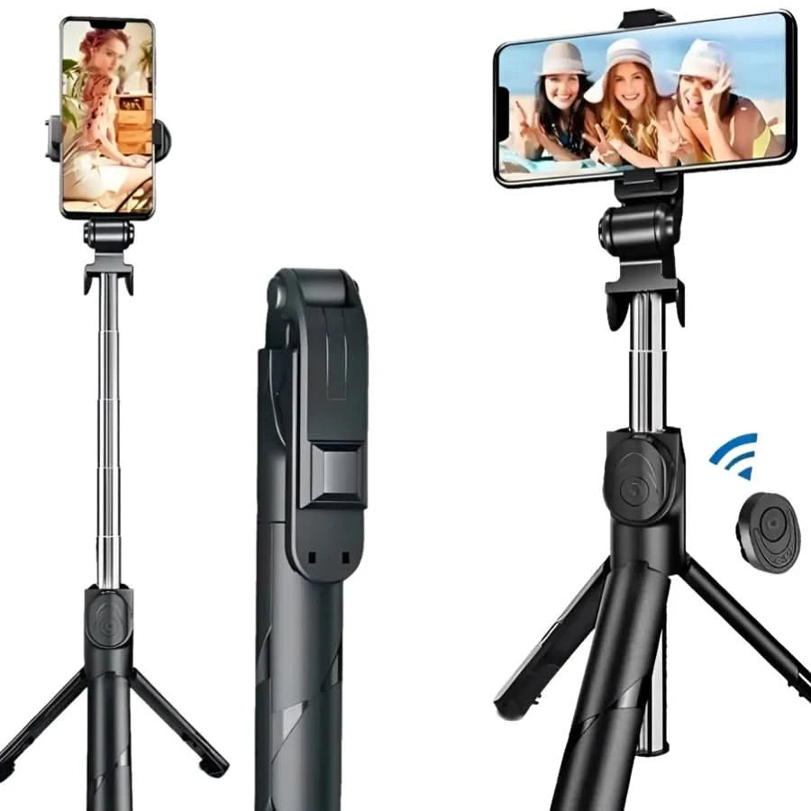 Bastão Pau de Selfie Retrátil Bluetooth suport tripé para celular com controle