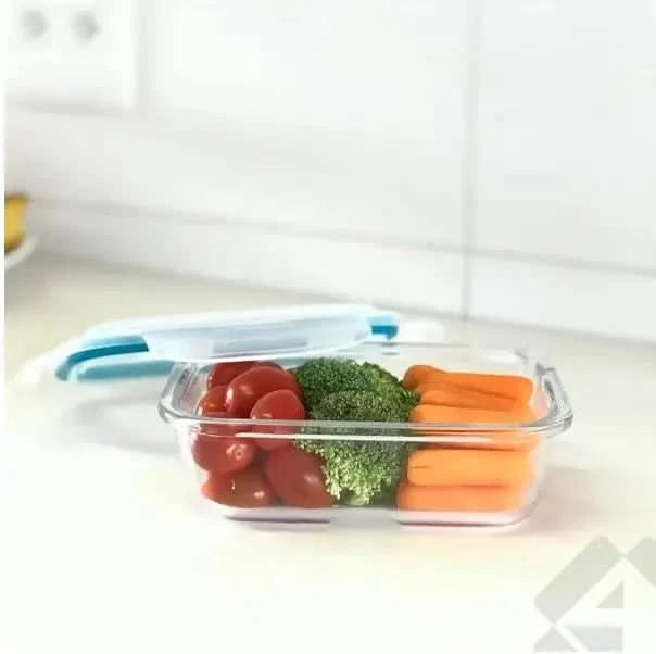 Hitzebeständige Glas-Lunchbox 1400 ml Rechteckiger Dichtungs-Dichtungsbehälter geeignet