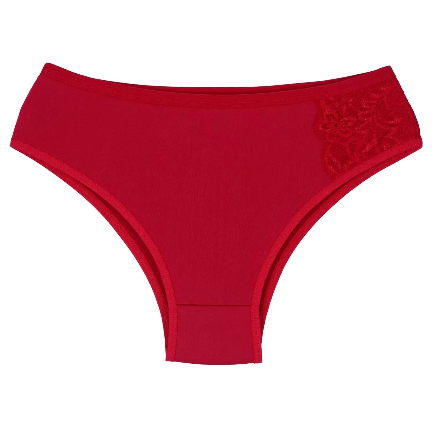 Slip-Set Hoher Schnitt Spitze Komfort 3, 5 oder 10 Stück Unterwäsche Damen Dessous Sexy Eleganter Stil Damenslips