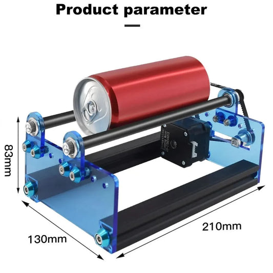 CNC Laser Engraving Machine 3D Printer Y-axis Rotary Roller Engraving Module for TTS TT-5.5S Engraving Cylindrical Objects Cans