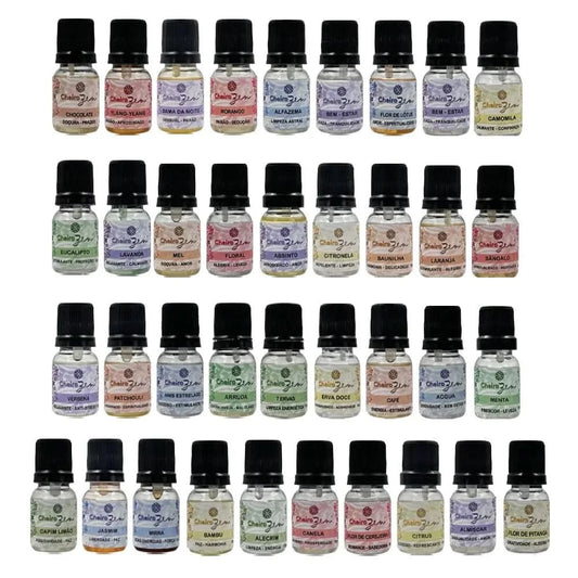 Kits de Essências Cheiro Zen - Com 5, 10 ou 15 unidades de 10ml - Aromaterapia - Óleos Essenciais
