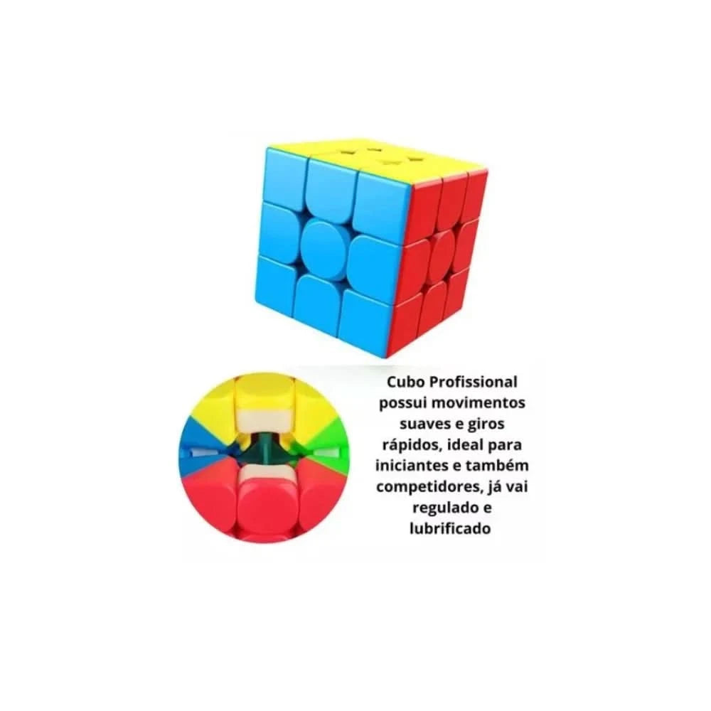 Magischer Anti-Stress Würfel Lustig 3x3x3 Interaktiv Professionell Speed Gold Edition Geschwindigkeit