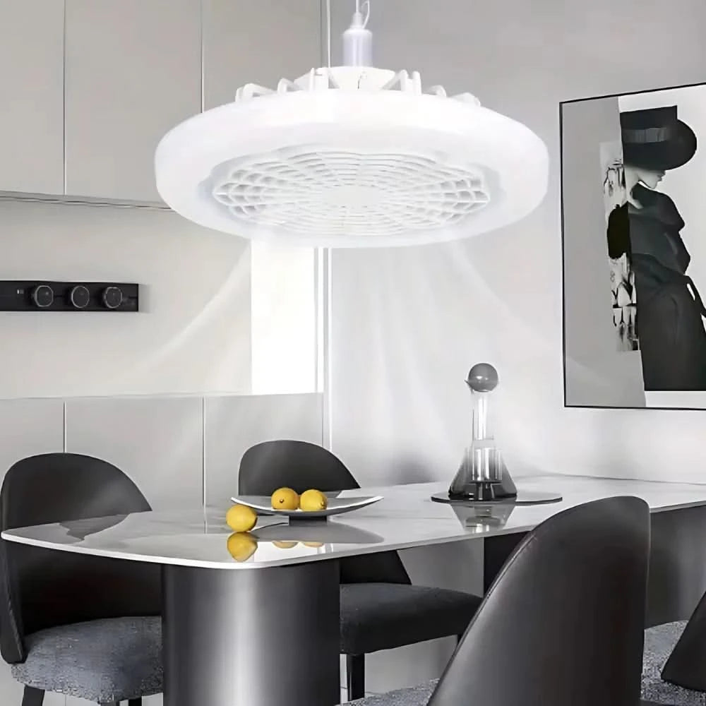 Deckenventilator mit LED-Lampe und Fernbedienung Steckdosen-Ventilator