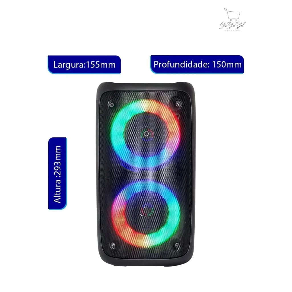 Bluetooth-Lautsprecher Tragbar RGB-LED TWS Stereo Multimedia