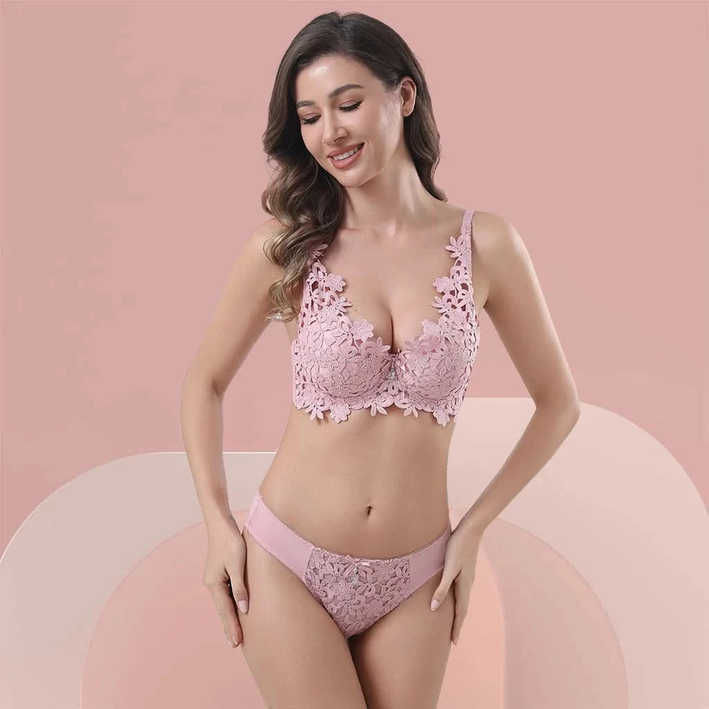 Z&D Lingerie Set mit Spitze, gepolstert und mit Bügel 6681