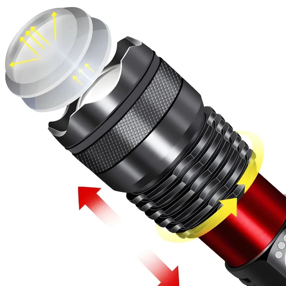 Leistungsstarke Militärtaschenlampe T9 Taktische Leistungsstarke Taschenlampe für Hof Farm Camping Sicherheit - Wasserfest