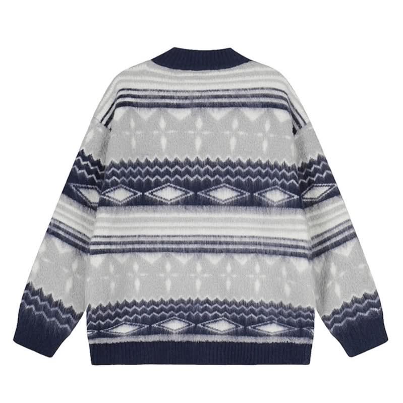 Sweater Women College Style Design Lazy Loose Knit Cardigan