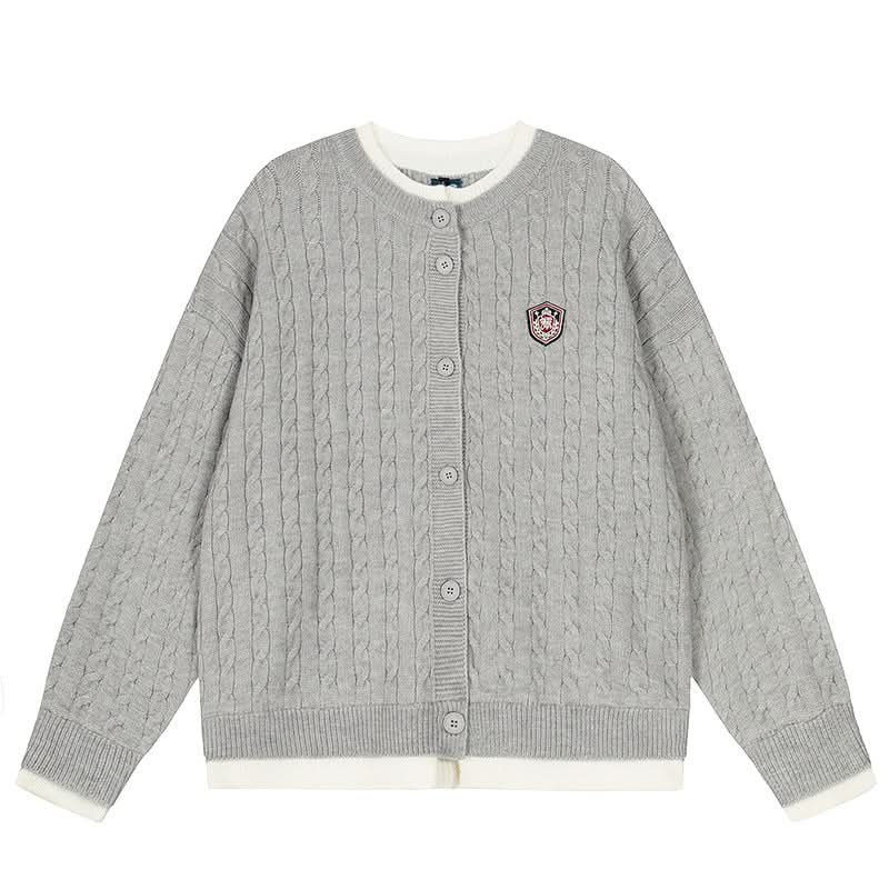 Strickpullover für Damen, einfarbig, hochwertiger Cardigan