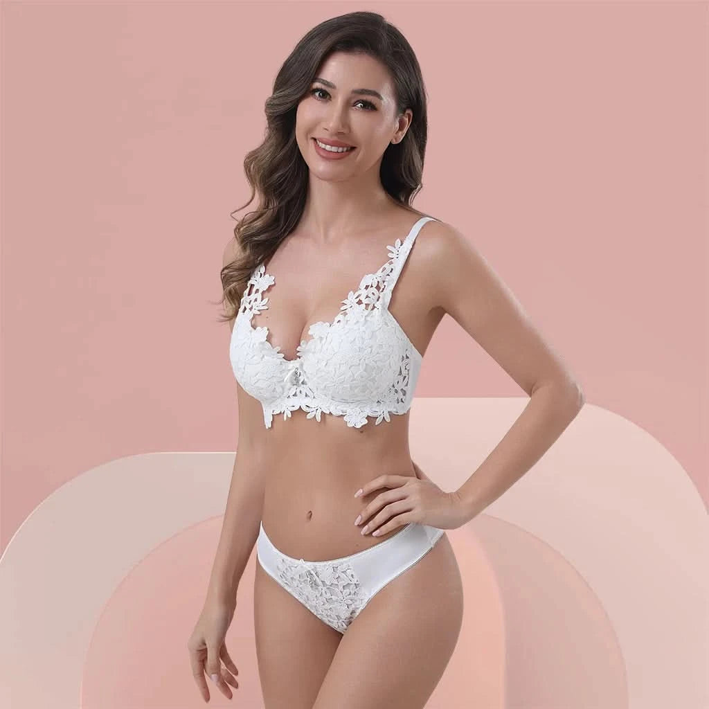 Z&D Lingerie Set mit Spitze, gepolstert und mit Bügel 6681