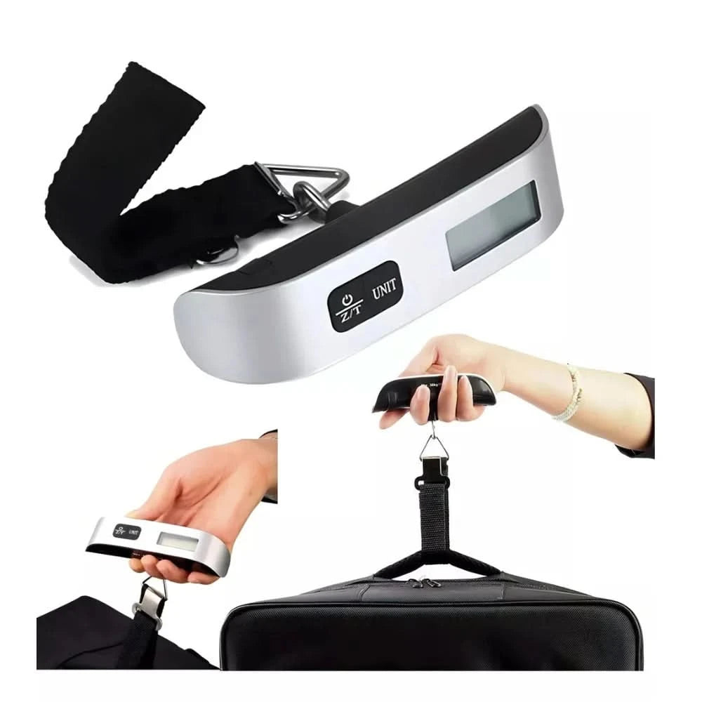 Digitale Gepäckwaage Handwaage Kofferwaage mit Haken 50kg