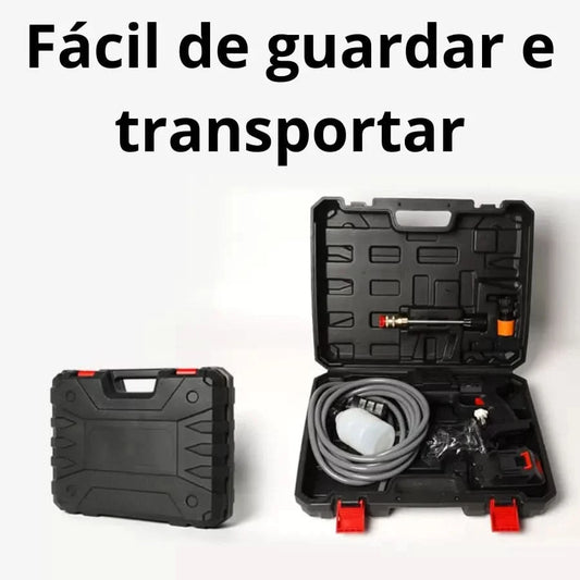 ZOMMI High Pressure Jet Washer Portable Wireless Rechargeable Battery Black Color 110V/220V Car Cleaner