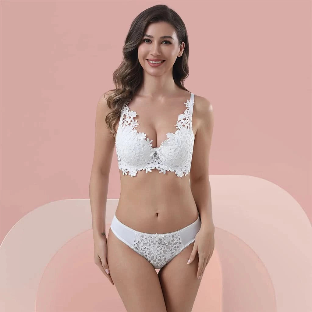 Z&D Lingerie Set mit Spitze, gepolstert und mit Bügel 6681
