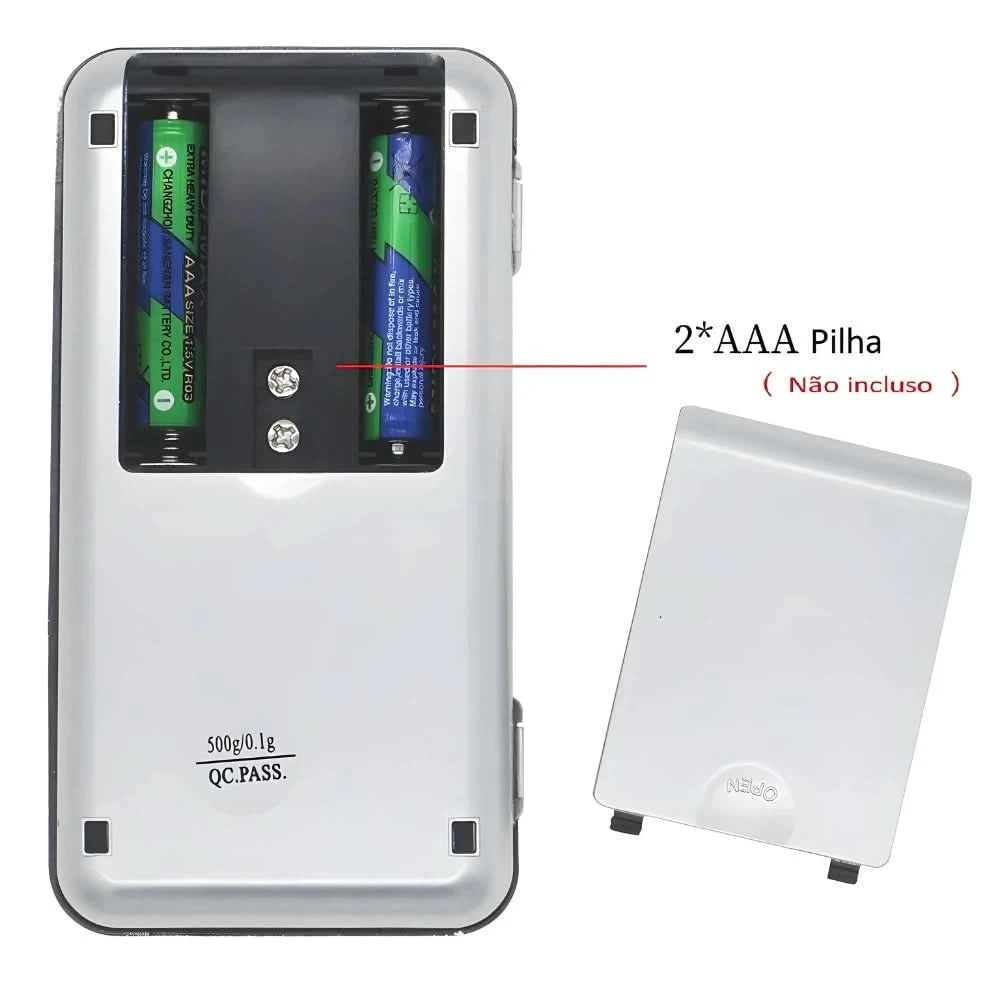 Mini-Digital-Taschenwaage mit hoher Präzision 0,1 g bis 500 g