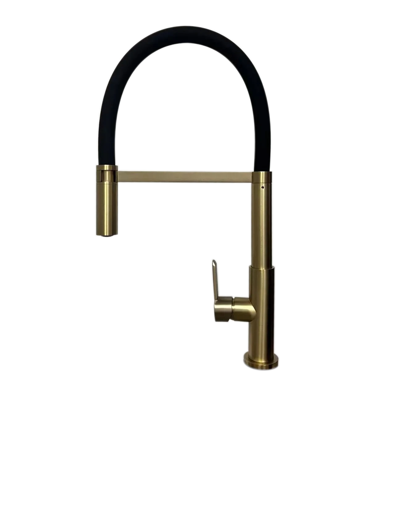 Smesiteli Kitchen Faucets Round Matte Black Brass Single Handle Single Hole 360 Degree Swivel Mixer Sink Tap Pull Out Down Taps