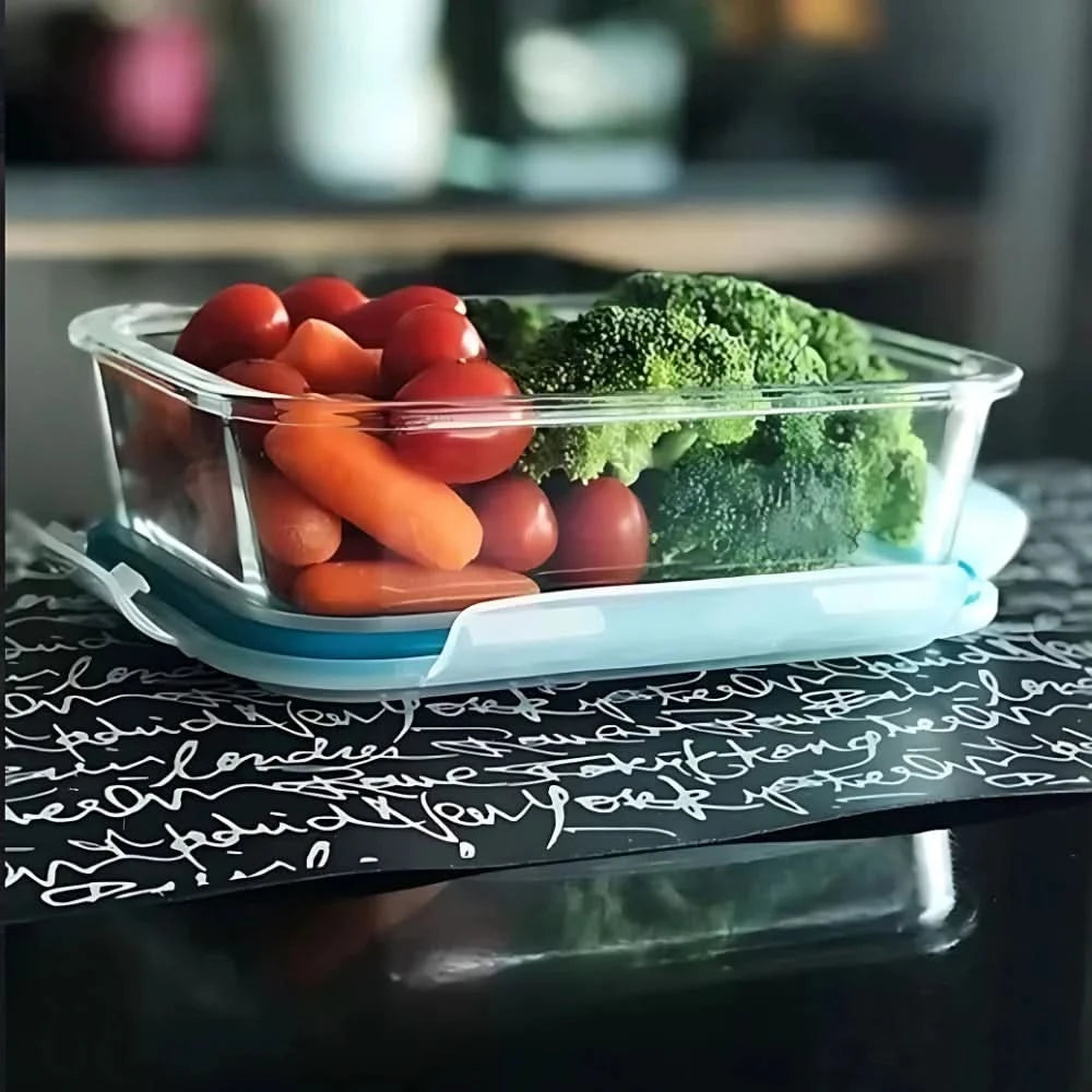 Hitzebeständige Glas-Lunchbox 1400 ml Rechteckiger Dichtungs-Dichtungsbehälter geeignet