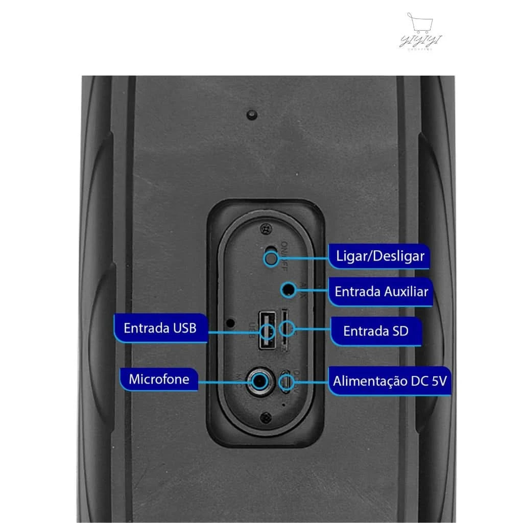 Bluetooth-Lautsprecher Tragbar RGB-LED TWS Stereo Multimedia
