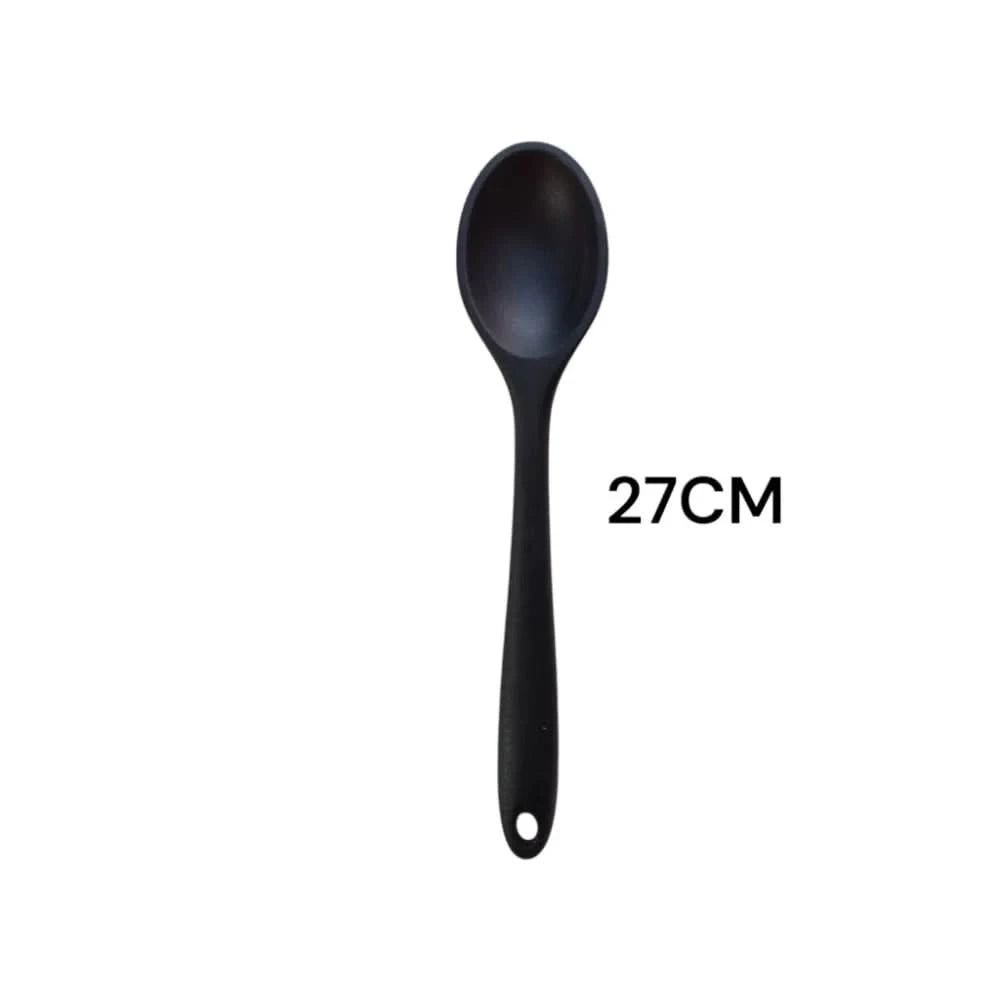 Silikonlöffel Schwarz Küchenutensilien