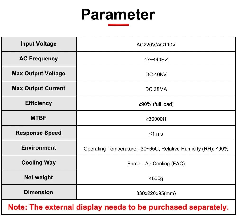 Hunst 130w CO2 Laser Power Supply MYJG-150W Suitable For 130~150w CO2 Engrag And Cutting Machine Glass Tube