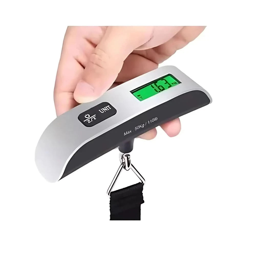 Digitale Gepäckwaage Handwaage Kofferwaage mit Haken 50kg