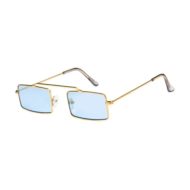 Rectangle Women's Sunglasses Single Bridge Sun Glasses Vintage Design Tiny Frame Shades Oculos De Sol for Ladies