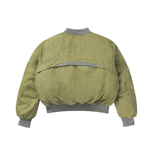 Double sided thick baseball jersey cotton jacket
