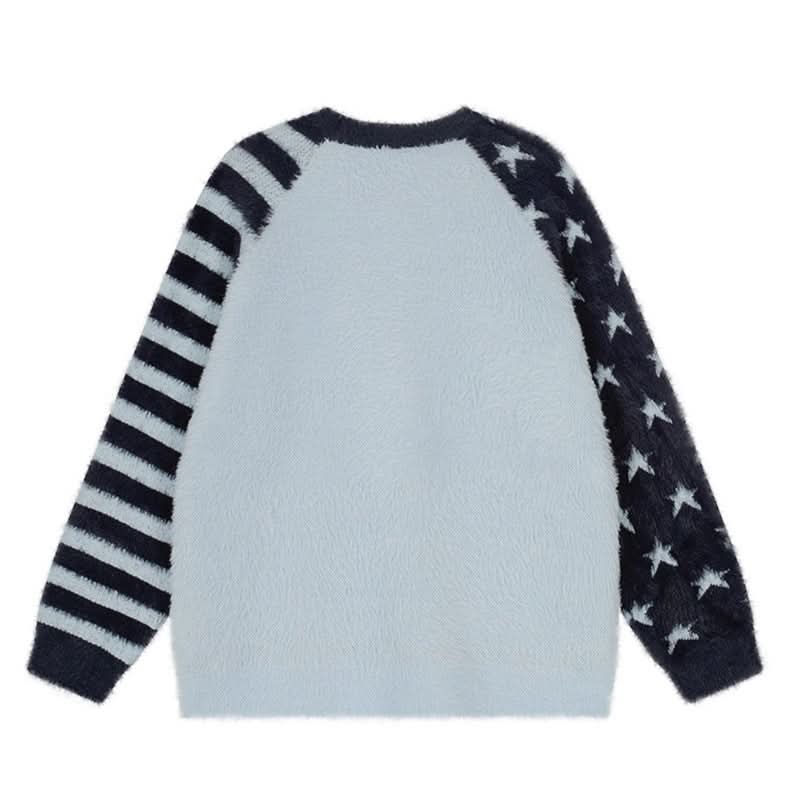Loose Casual Versatile Round Neck Knitwear for Women, Couple Top
