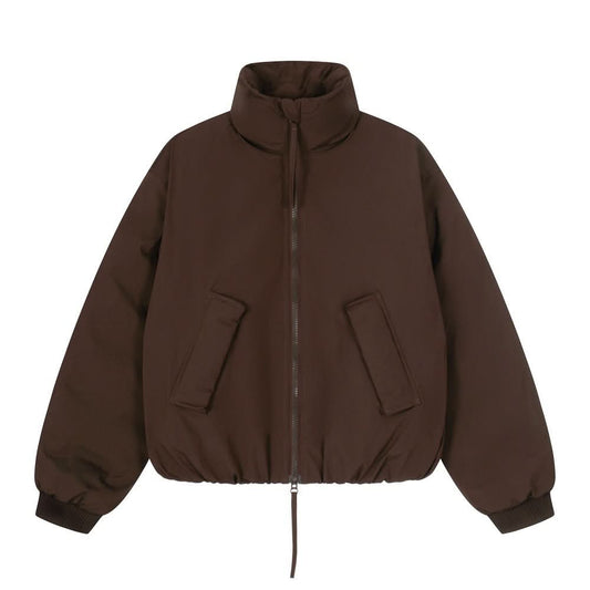 High collar cotton clothing