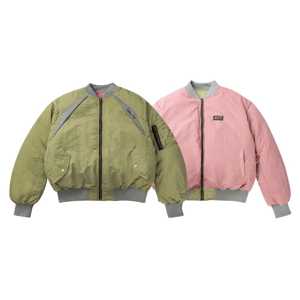 Double sided thick baseball jersey cotton jacket