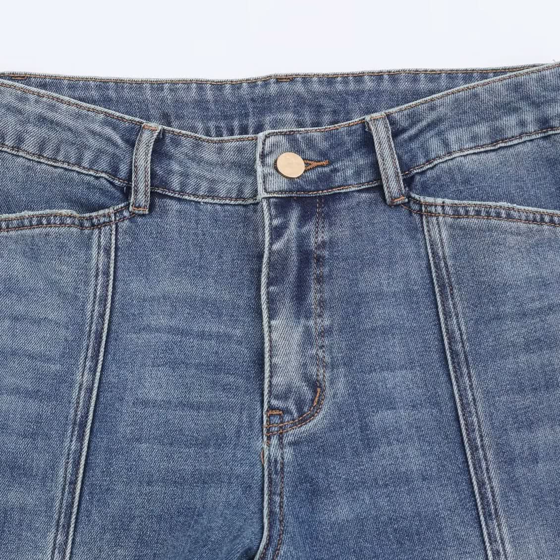 Mid waist flared jeans women's clothing