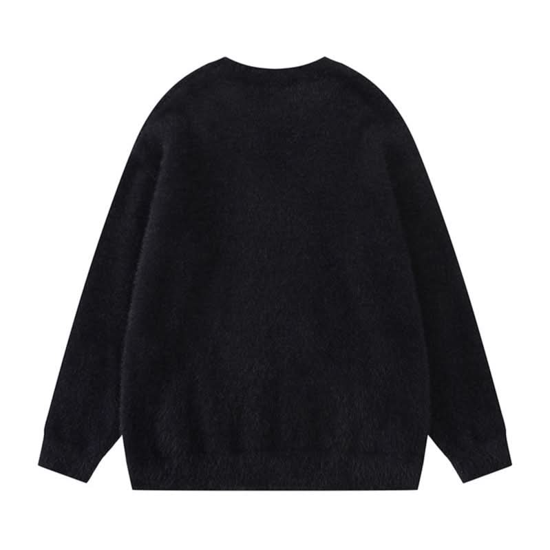 Crewneck-Pullover Locker Lässig Vielseitiges Paar-Oberteil