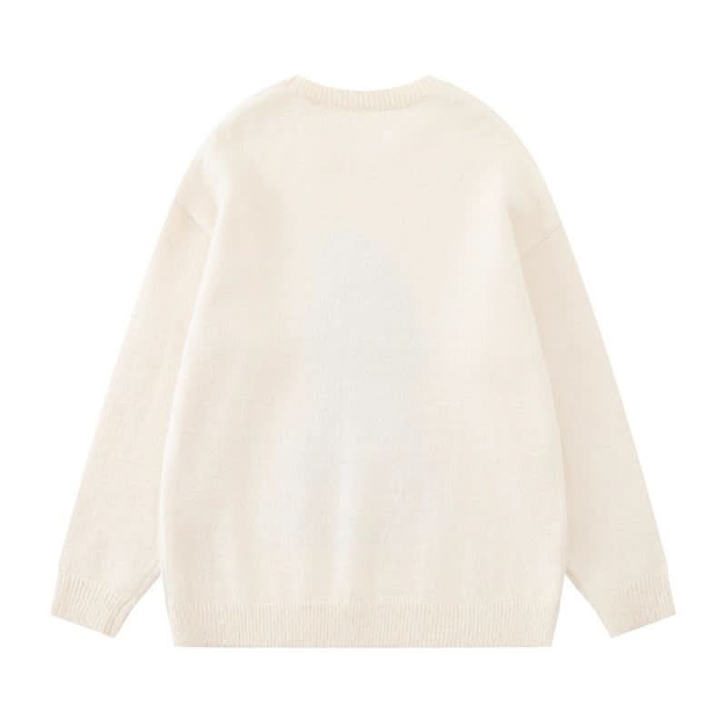 Crewneck-Pullover Locker Lässig Vielseitiges Paar-Oberteil