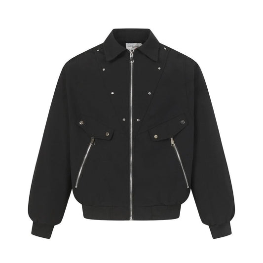 Loose collar workwear jacket