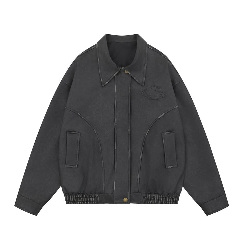 PU leather jacket