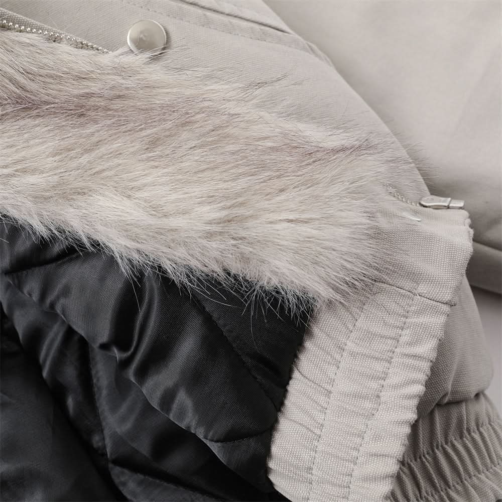 Kapuzenjacke aus Baumwollcanvas