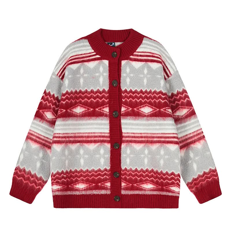Sweater Women College Style Design Lazy Loose Knit Cardigan