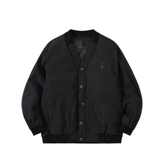 Down jacket single breasted cardigan V-neck jacket