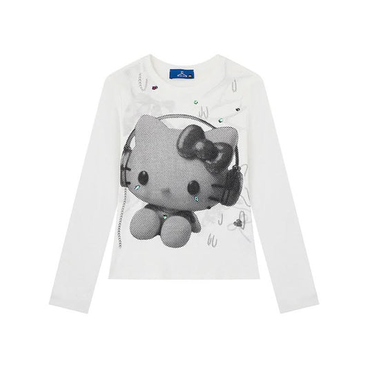 Long Sleeve T-Shirt for Women, Fashionable Fitted Slimming Casual Top