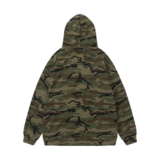 Shark hooded camouflage hoodie