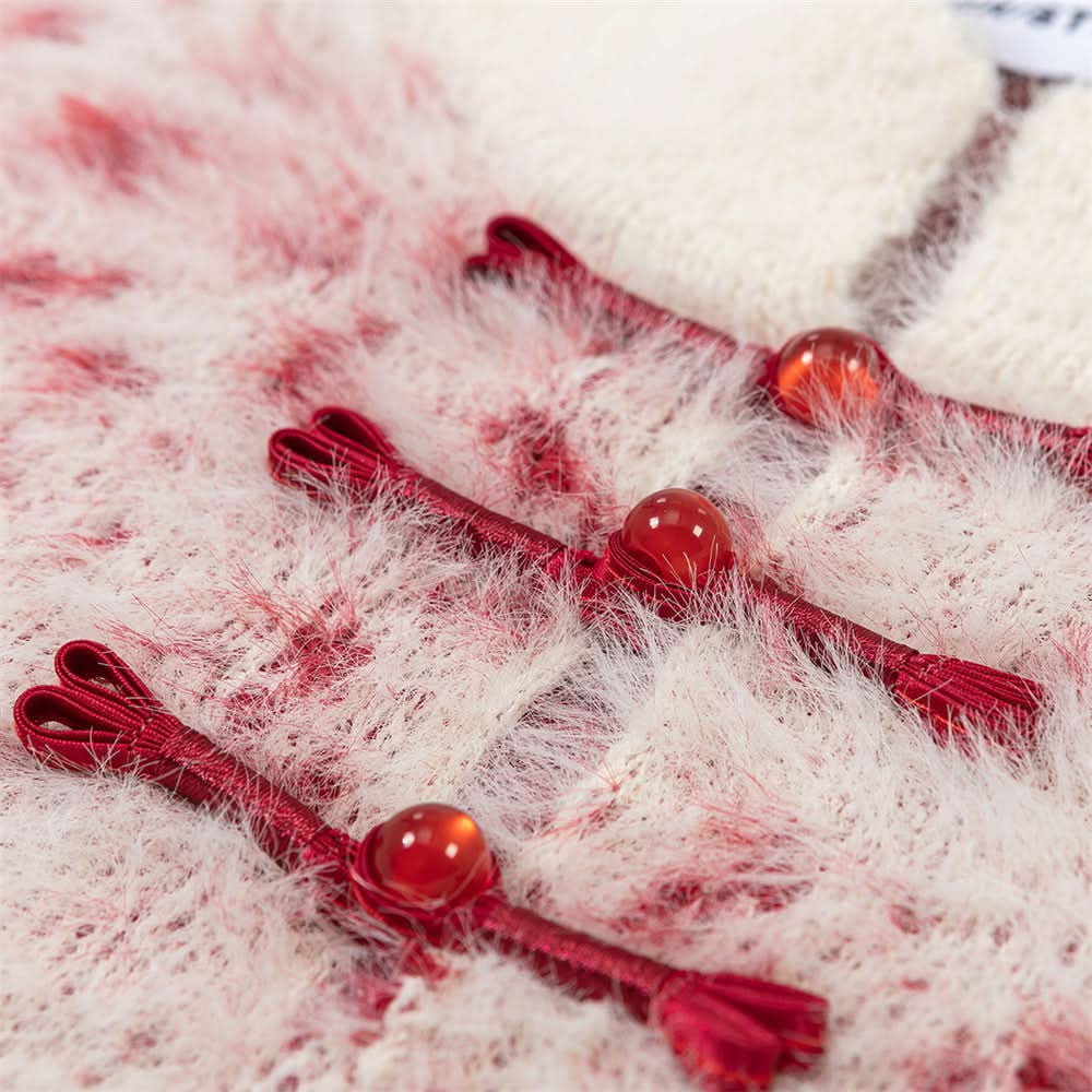 Gradient soft and fluffy sweater