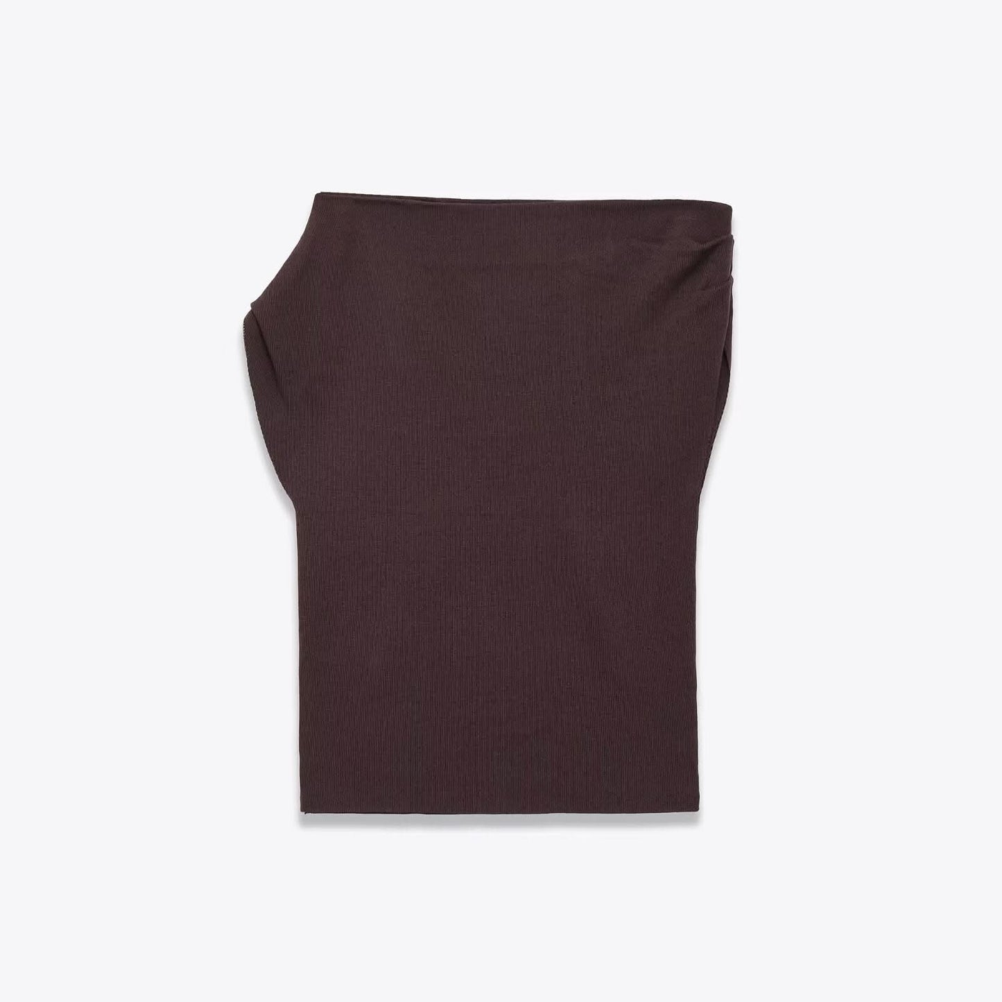 Versatile asymmetric knitted top
