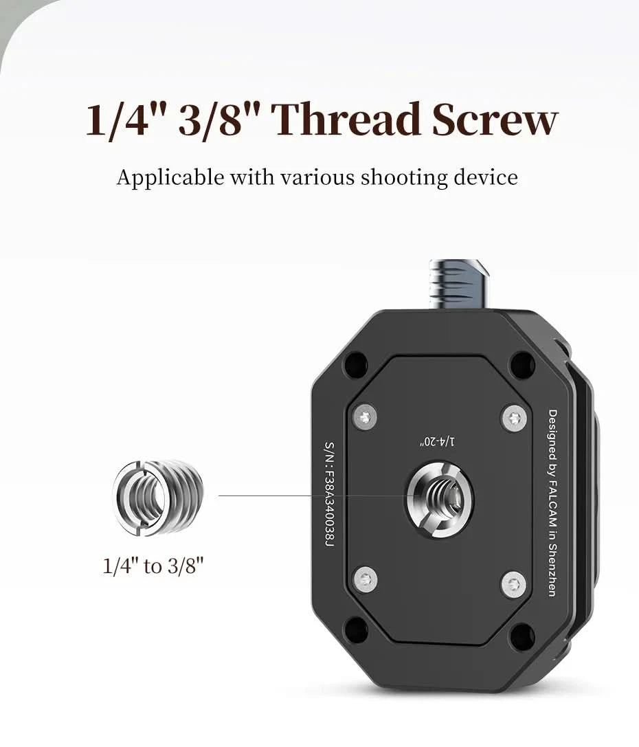 Ulanzi FALCAM F38 Universal Arca-Swiss Schnellwechselsystem Platte Klemme Schnellwechsel-Set für DSLR-Kamera Gimbal Stativ