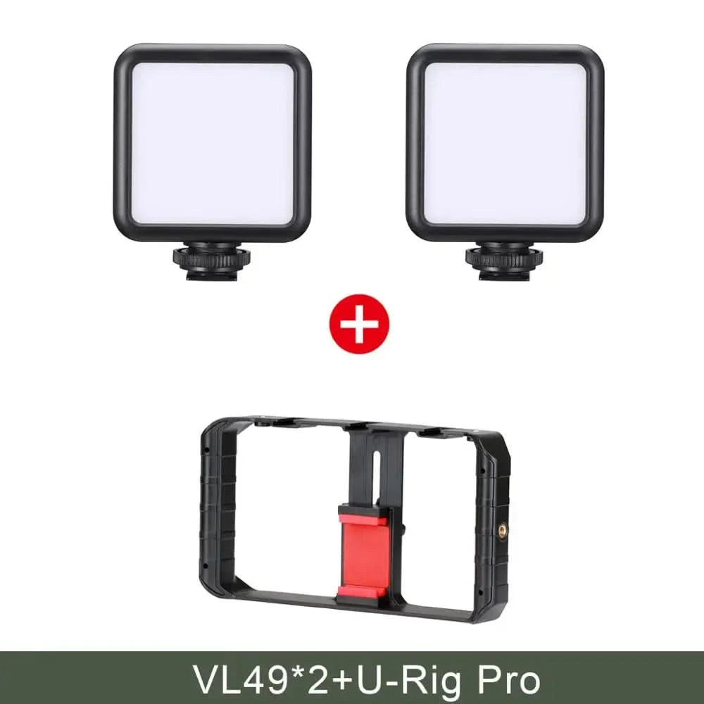 Ulanzi U-Rig Pro Smartphone Video Rig w 3 Shoe Mounts Filmmaking Case Handheld Phone Video Stabilizer Grip Tripod Mount Stand