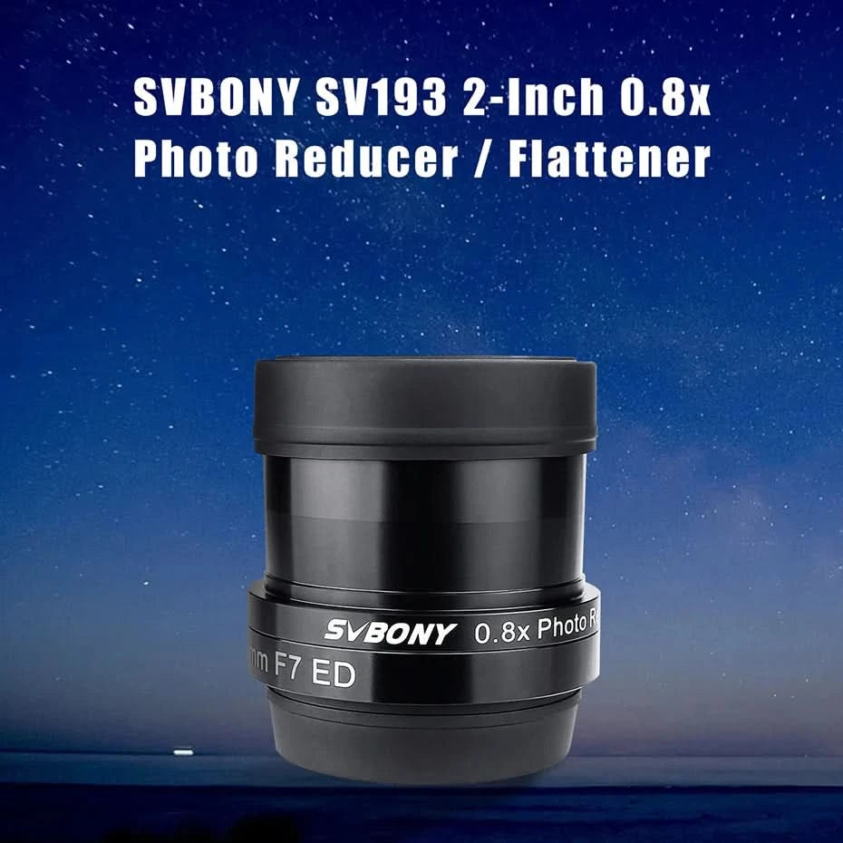 Svbony SV193 2 Inch 0.8X Field Flattener Focal Reducer Telescope Accessory for SV503 80/102mm ED Telescope