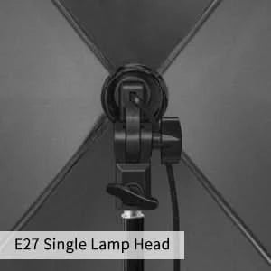 Studio-Kit Foto Softbox Lichtbox Beleuchtung Einzelne Led-Lampe mit Stativ Fotografie Shooting Soft Box Blitz E27 Zubehör